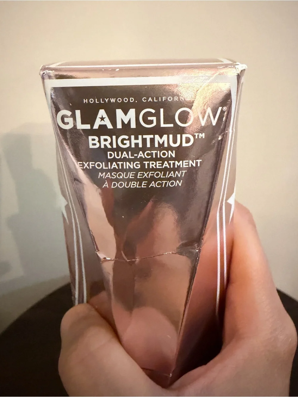 New GLAMGLOW Brightmud Exfoliating Treatment - Rose Metallic